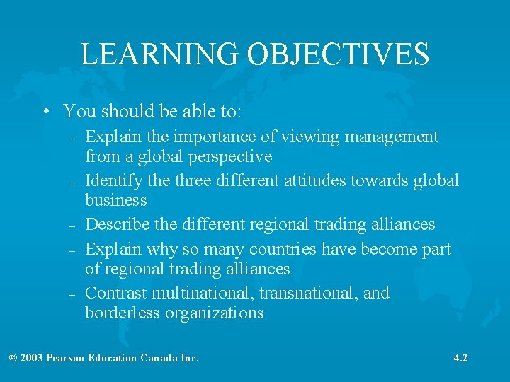 LEARNING OBJECTIVES • You should be able to: – – – Explain the importance
