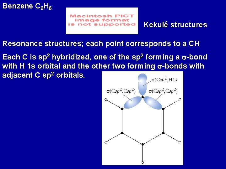 Benzene C 6 H 6 Kekulé structures Resonance structures; each point corresponds to a