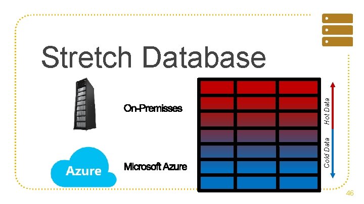 Cold Data Hot Data Stretch Database 46 