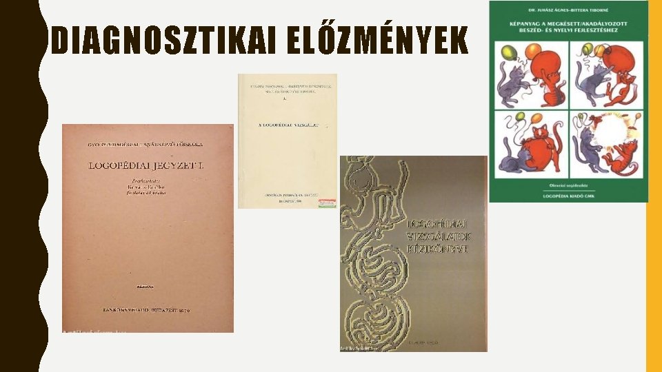 DIAGNOSZTIKAI ELŐZMÉNYEK DIAGNOSZTIKAI ELŐZMÉNYEK