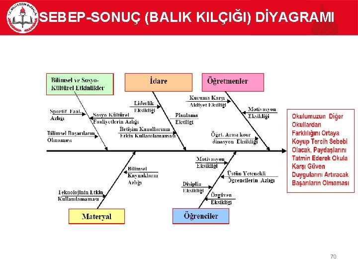 SEBEP-SONUÇ (BALIK KILÇIĞI) DİYAGRAMI 70 