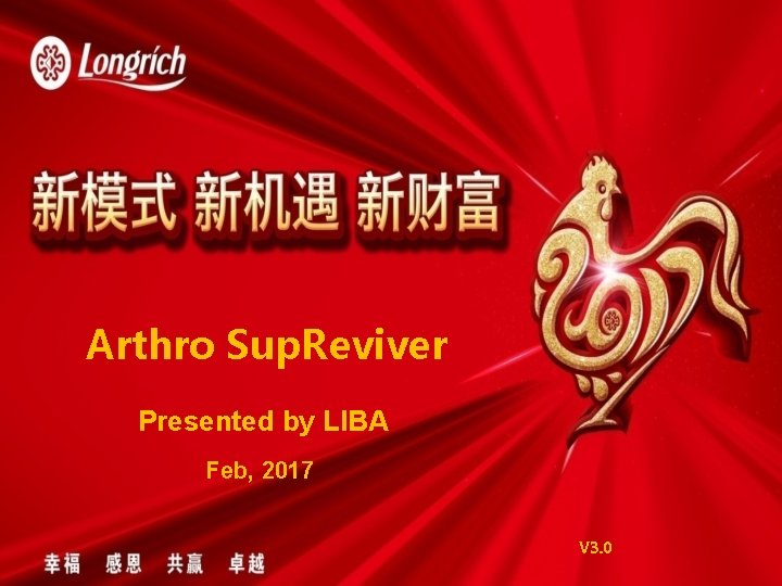 Arthro Sup. Reviver Presented by LIBA Feb, 2017 V 3. 0 