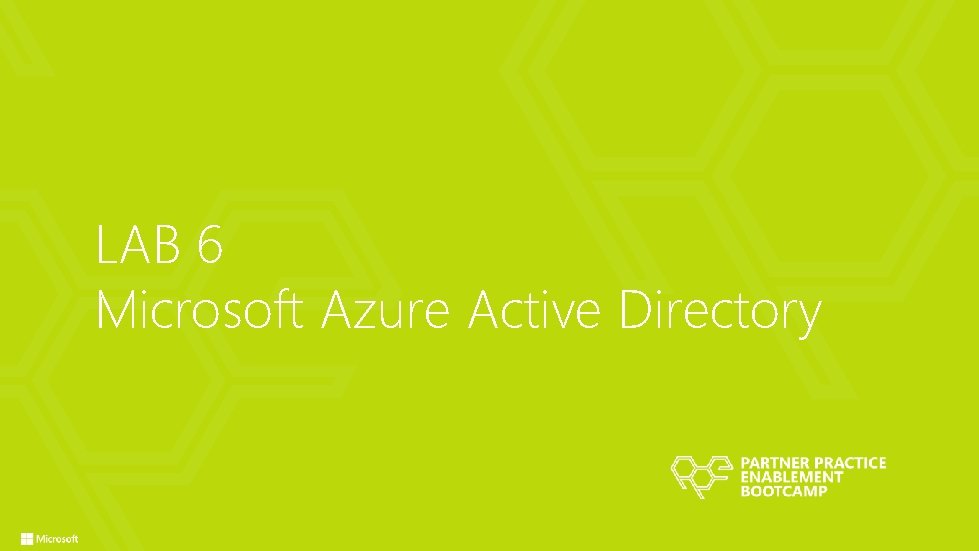 LAB 6 Microsoft Azure Active Directory 