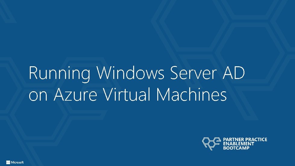 Running Windows Server AD on Azure Virtual Machines 