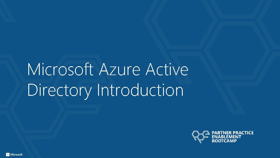 Microsoft Azure Active Directory Introduction 