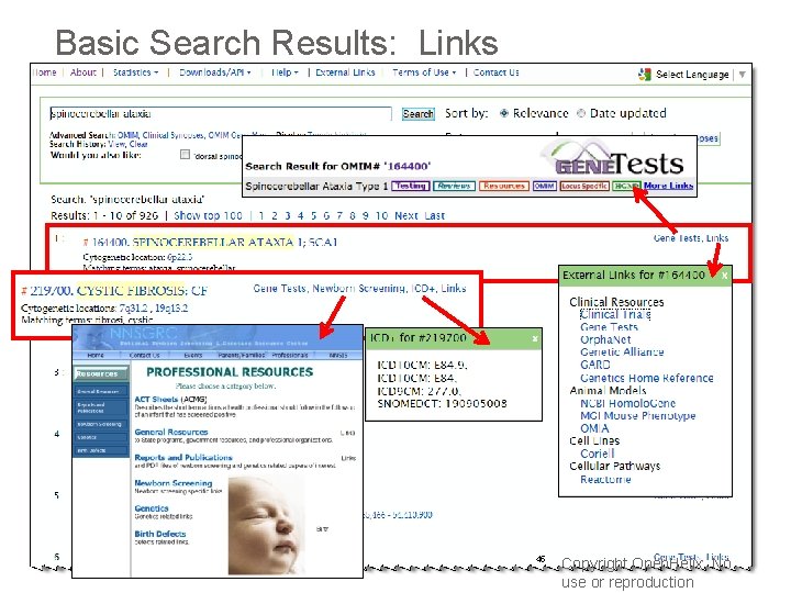 Basic Search Results: Links 45 Copyright Open. Helix. No use or reproduction 