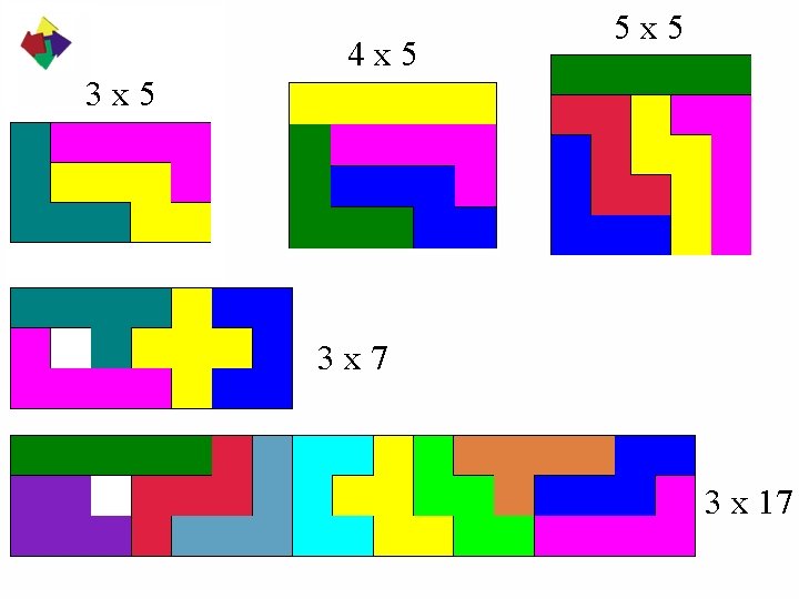 4 x 5 5 x 5 3 x 7 3 x 17 