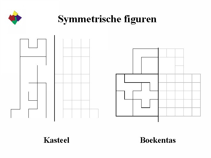 Symmetrische figuren Kasteel Boekentas 