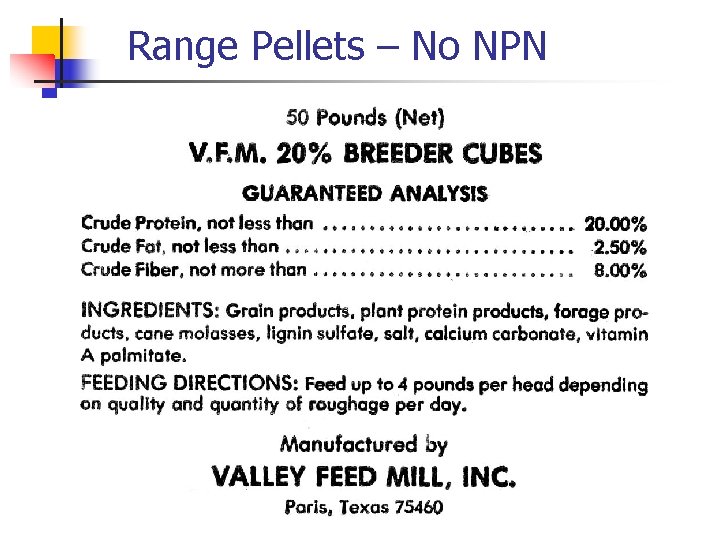 Range Pellets – No NPN 