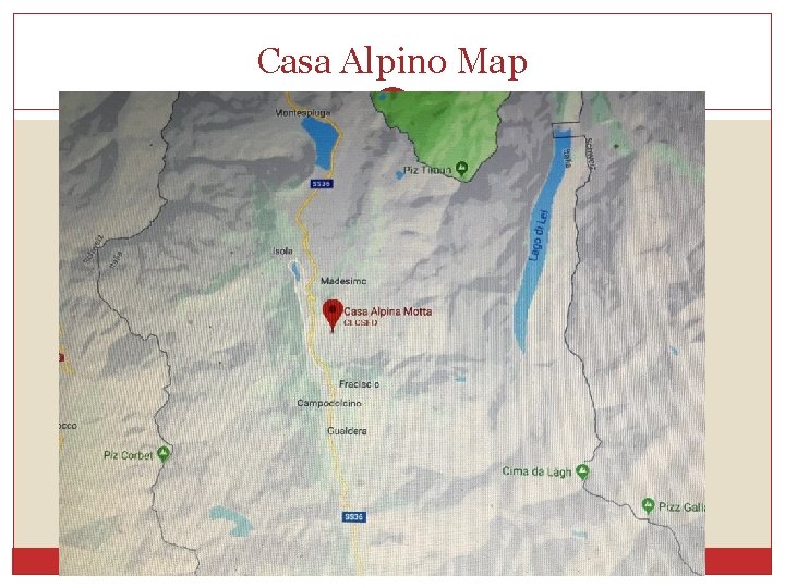 Casa Alpino Map 