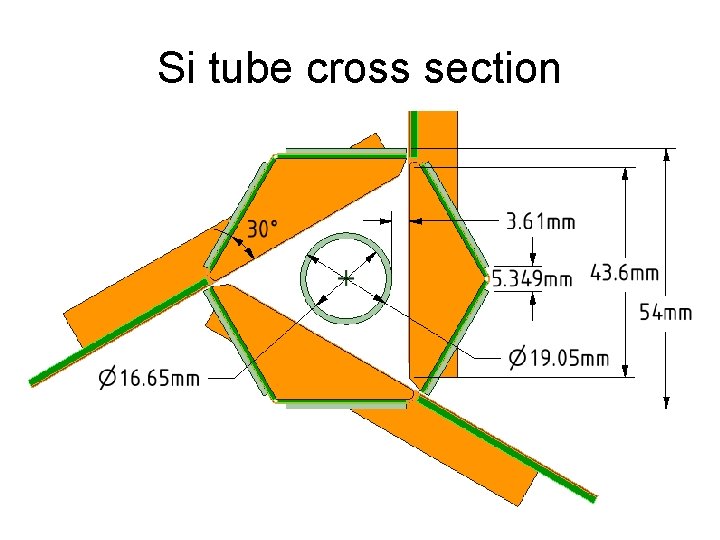 Si tube cross section 