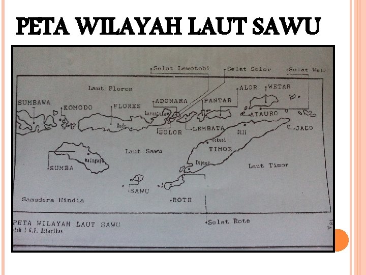 PETA WILAYAH LAUT SAWU 