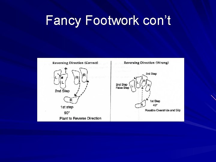 Fancy Footwork con’t 