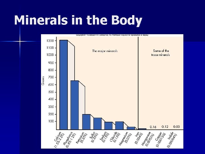 Minerals in the Body 