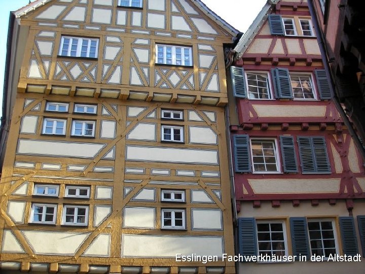 Esslingen Fachwerkhäuser in der Altstadt 