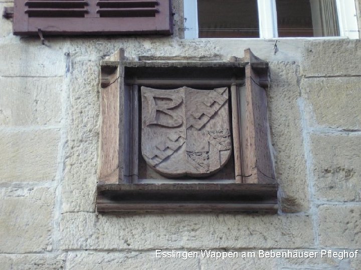 Esslingen Wappen am Bebenhäuser Pfleghof 