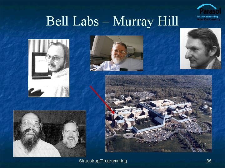 Bell Labs – Murray Hill Stroustrup/Programming 35 