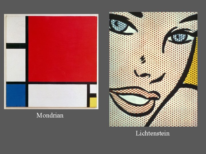 Mondrian Lichtenstein 