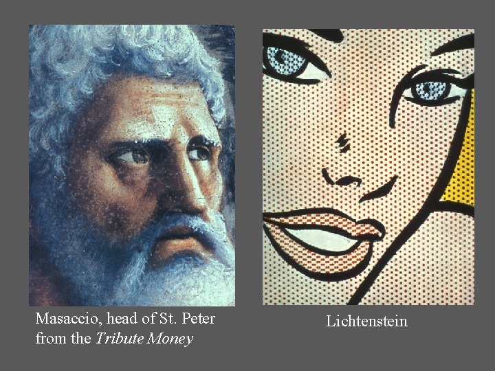 Masaccio, head of St. Peter from the Tribute Money Lichtenstein 