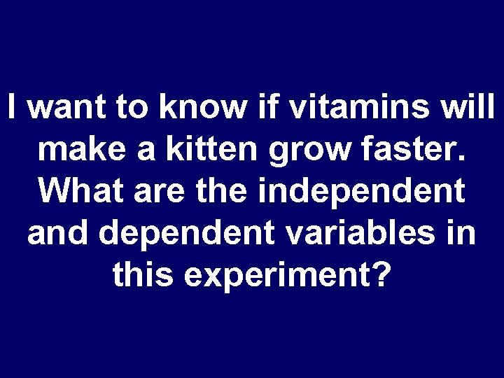 I want to know if vitamins will make a kitten grow faster. What are