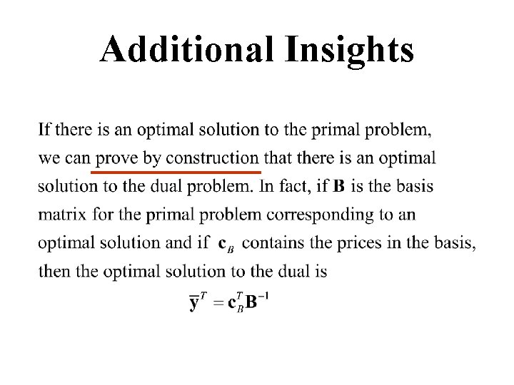 Additional Insights Additional Insights