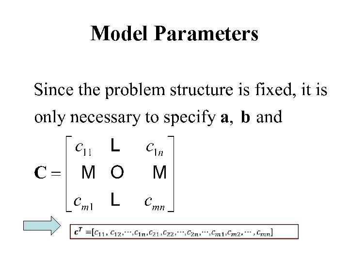 Model Parameters Model Parameters