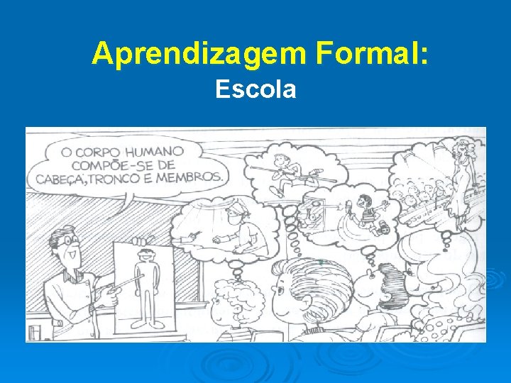  Aprendizagem Formal: Escola 