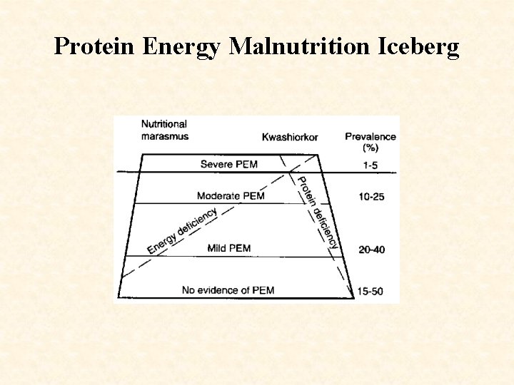 Protein Energy Malnutrition Iceberg 