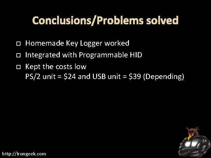  Homemade Key Logger worked Integrated with Programmable HID Kept the costs low PS/2