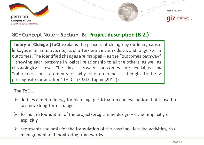 Implemented by GCF Concept Note – Section B: Project description (B. 2. ) Theory