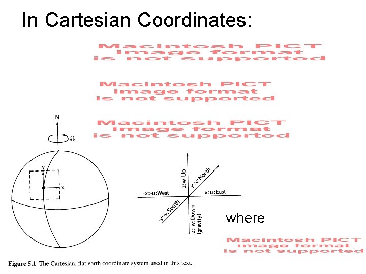In Cartesian Coordinates: where 