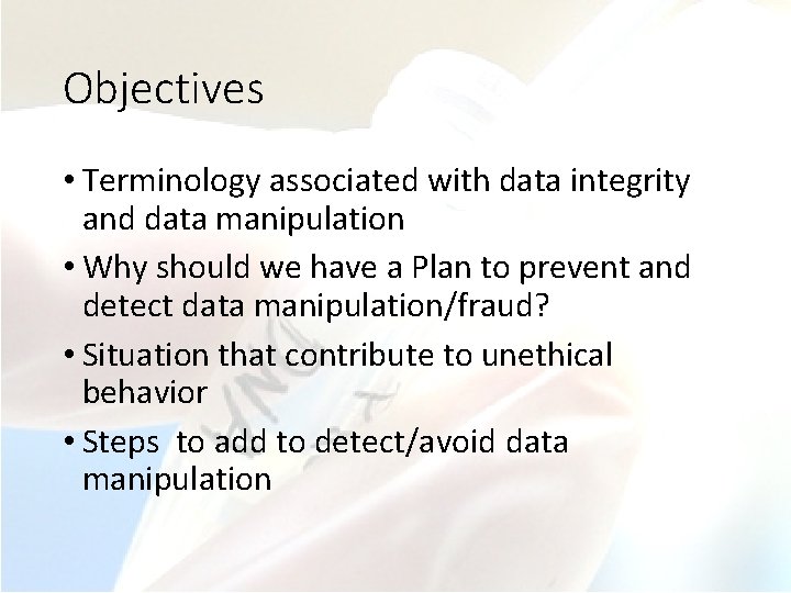 Laboratory Data Integrity Ashraf Mozayani Pharm D Ph