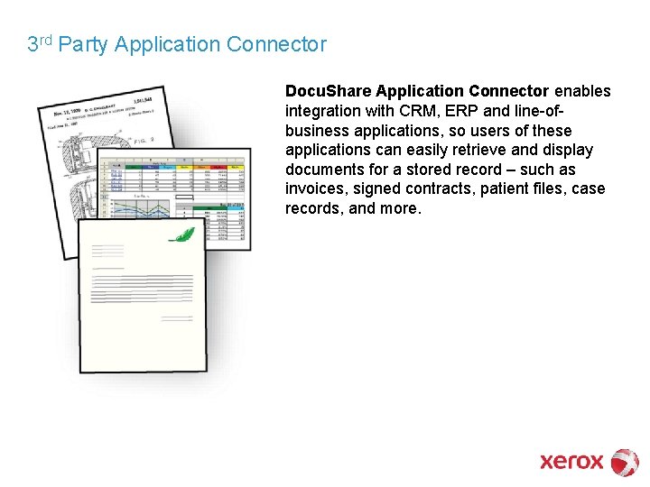 3 rd Party Application Connector Docu. Share Application Connector enables integration with CRM, ERP