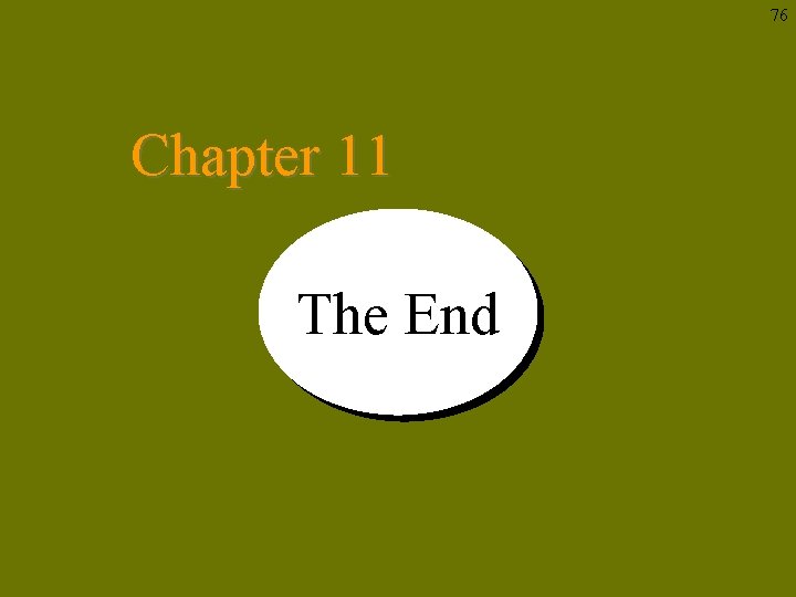 76 Chapter 11 The End 