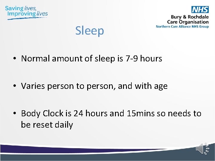 Sleep • Normal amount of sleep is 7 -9 hours • Varies person to Sleep • Normal amount of sleep is 7 -9 hours • Varies person to