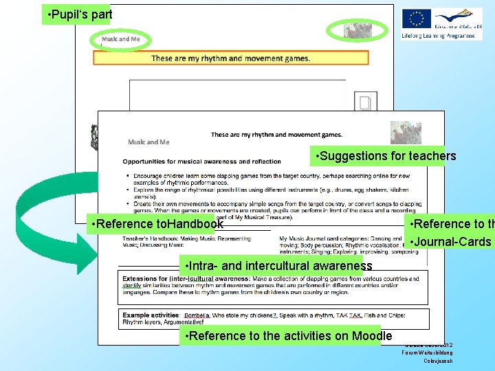  • Pupil‘s part • Suggestions for teachers • Reference to. Handbook • Reference