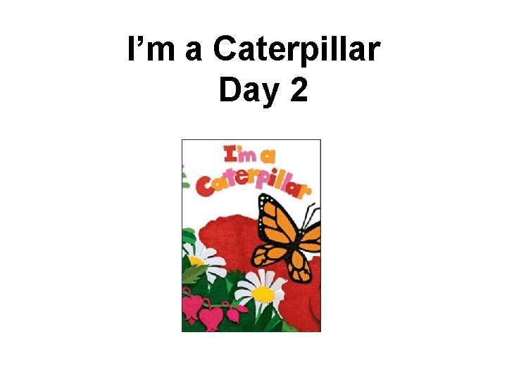 I’m a Caterpillar Day 2 