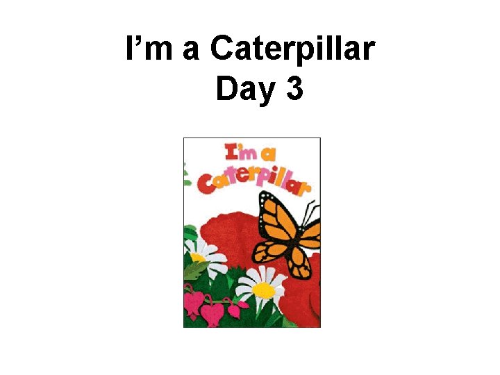 I’m a Caterpillar Day 3 