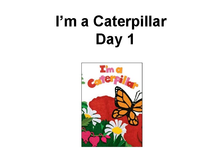 I’m a Caterpillar Day 1 