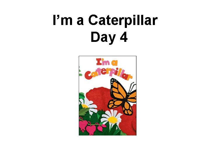 I’m a Caterpillar Day 4 