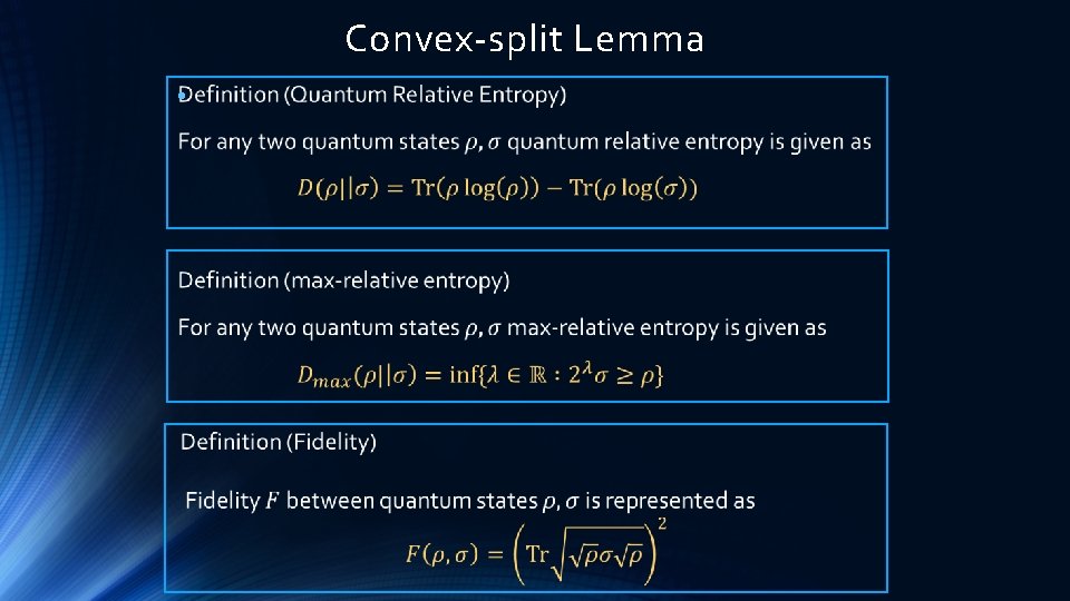 Convex-split Lemma • 