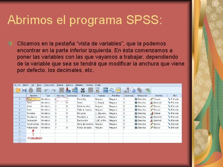 Seminario 4 SPSS Trabajo realizado por Marta Rodrguez