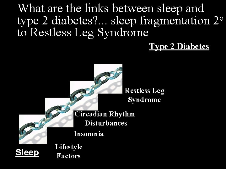 What are the links between sleep and type 2 diabetes? . . . sleep