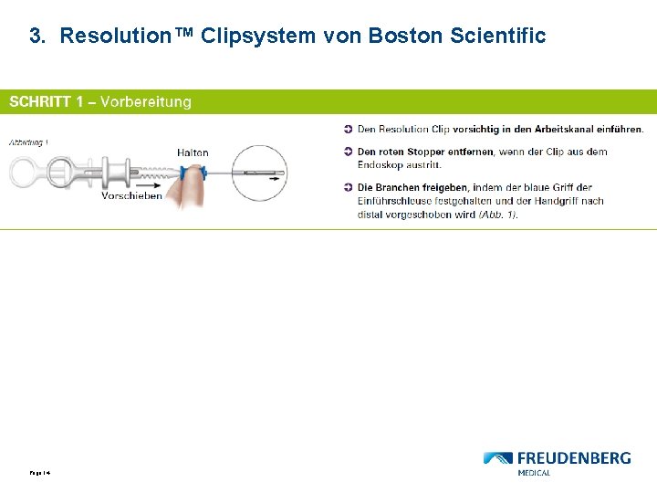 3. Resolution™ Clipsystem von Boston Scientific Page 14 