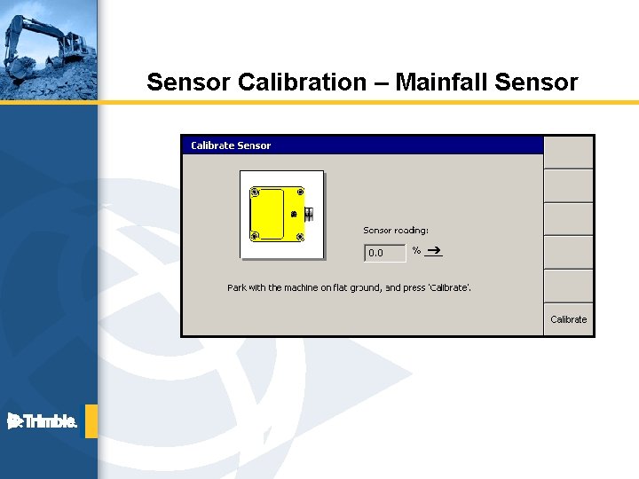 Sensor Calibration – Mainfall Sensor 
