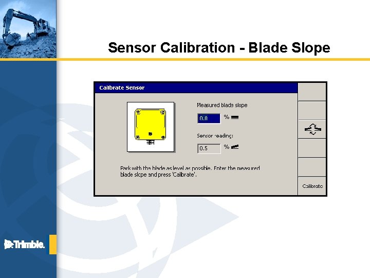 Sensor Calibration - Blade Slope 