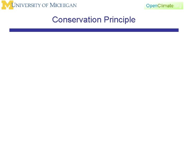 Conservation Principle 