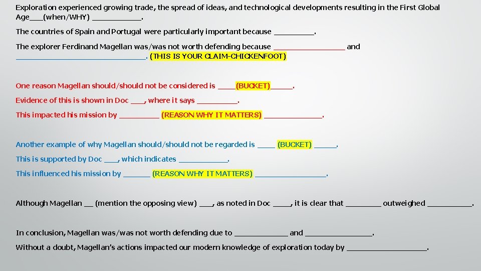 Exploration experienced growing trade, the spread of ideas, and technological developments resulting in the