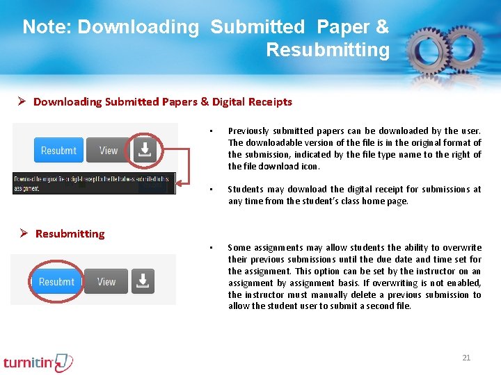 Note: Downloading Submitted Paper & Resubmitting Ø Downloading Submitted Papers & Digital Receipts •