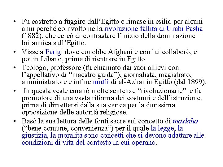  • Fu costretto a fuggire dall’Egitto e rimase in esilio per alcuni anni